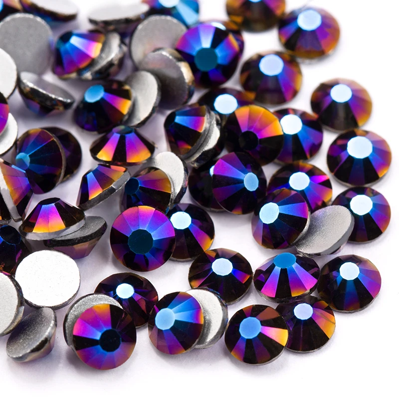 Retro blue(288-1440pcs)/pack Color Rhinestone for Nail Art Flat back Non Hotfix Glue on Rhinestones,Boutique Gem