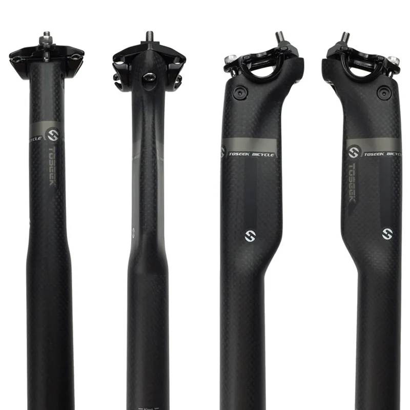 

Bicycle Seat Post 3k Carbon Seatpost 27.2 / 30.8 / 31.6 *350/ 400MM Seat Post Stem Carbon Road Bike Mtb Carbon Stem