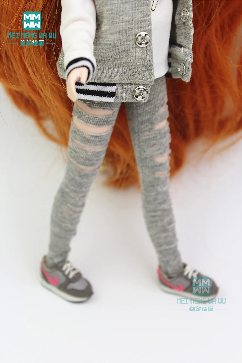 Blyth Doll Clothes Fashion hole pants sweatshirt headband T-shirt Toys Gift