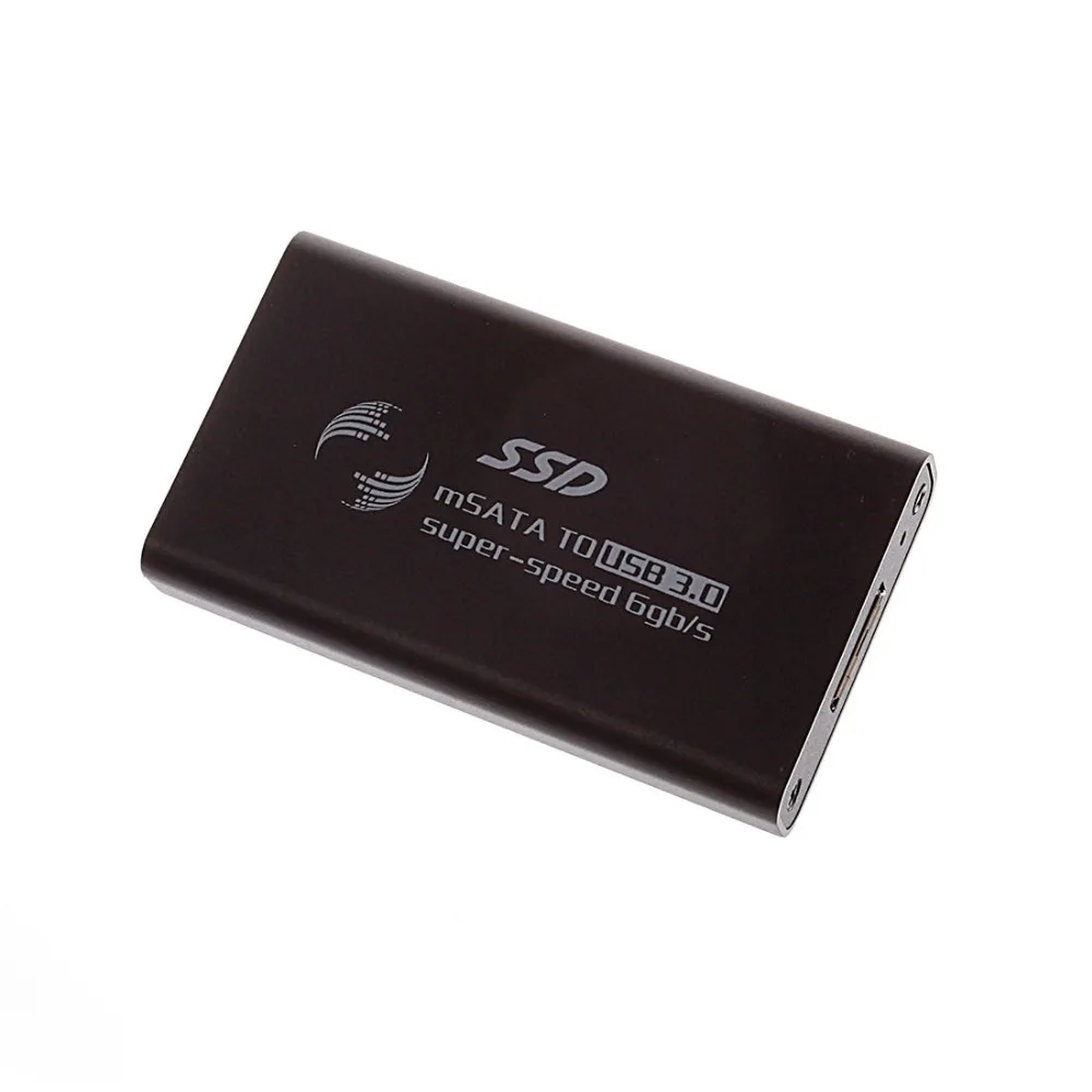 MSATA إلى USB 3.0 الخارجية SSD الضميمة حاوية الناقل مع كابل