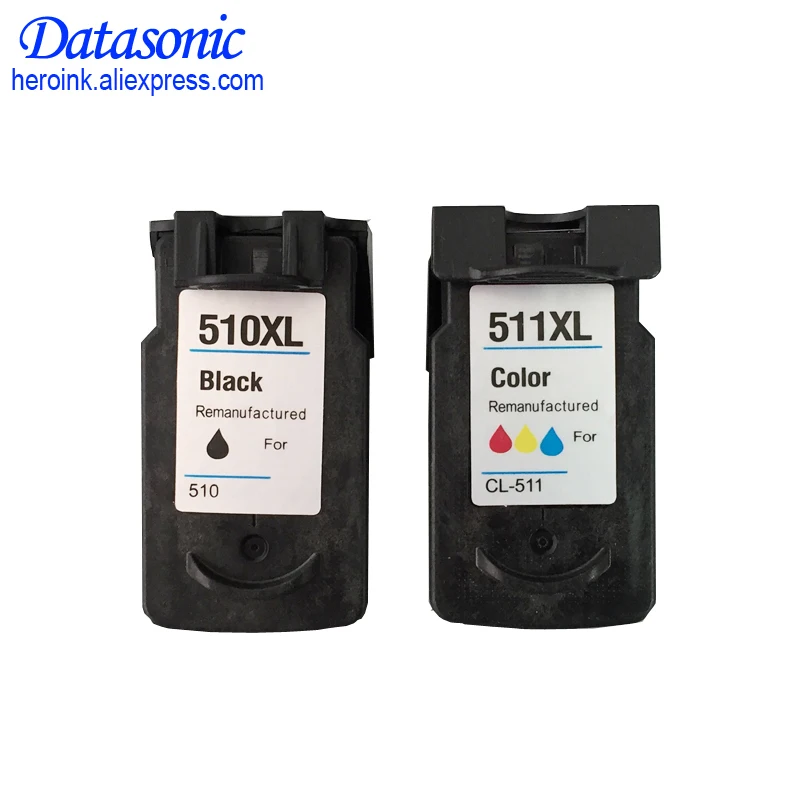 2Pcs PG510 CL511 Ink Cartridge for Canon PG 510 CL 511 for Pixma MP240 MP250 MP260 MP270 MP280 MP480 MP490 IP2700 printers