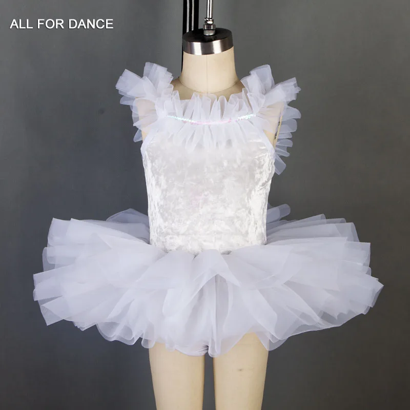 19115 New Arrival! Small White Swan Ballet Tutu Girl Stage Performance Ballet Costume Dancewear Tutu