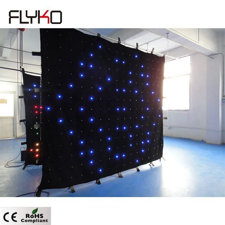

factory price soft video backdrop 2.5x3m P18 stage decoration flexible led curtain display