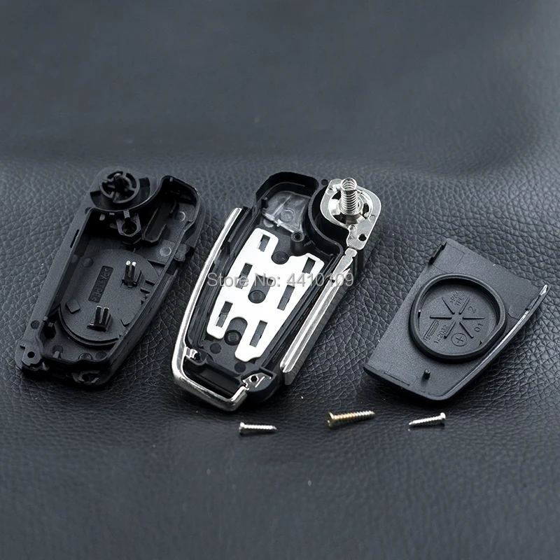 3 taste Folding Flip Remote Key Für Audi A2 A3 A4 A6 A6L A8 Q7 Smart Key Fall Abdeckung Ersatz mit Logo Kostenloser Versand