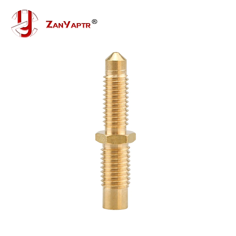 Integrated Copper Nozzle For E3D V6 Remote M6 M7 Thread Extruder Hotend 0.2/0.4/0.8mm For 1.75 Brass Extruder Print Nozzle