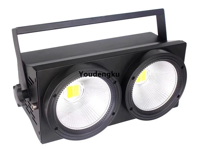 

8 pieces Two Big Eye Audience Dmx512 COB 2 eyes*100W WW+CW 2in1led Blinder wash stage light