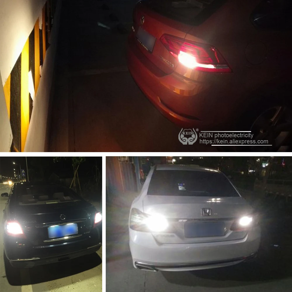 KEIN p21w LED 1156 ba15s COB 자동차 전구 7506 1157 bay15d P21/5W 브레이크 라이트, 후진 램프 S25 방향 지시등, 12V, 24V, 흰색 자동