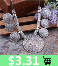 Aussage Ethnische Vintage Tibetischen Silber Farbe Halsketten Runde Münze Geschnitzte Blumen Anhänger Halsketten Für Frauen Tribal Schmuck – Detail 5