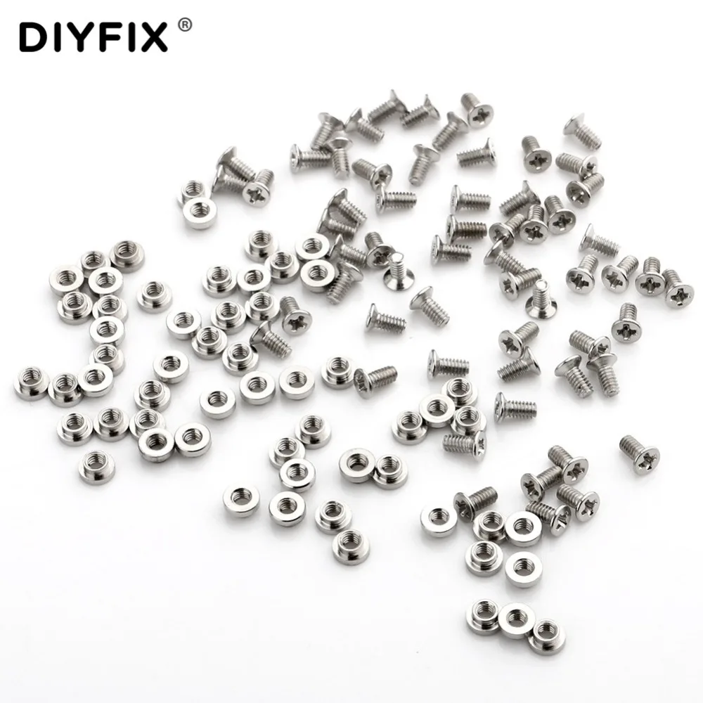 DIYFIX Screws Nuts Bolt for Ceramic Tweezers Assortment Kit Fastener Hardware Stainless Steel Screw Bolt Nut