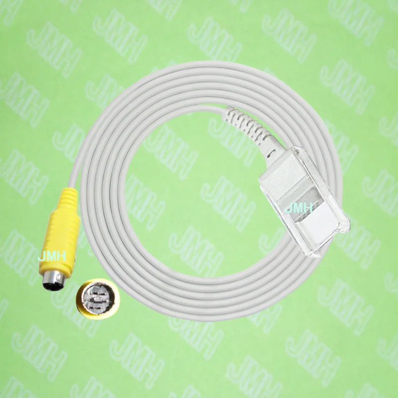 Compatible with MEK MP700,MP800 Pulse Oximeter,Spo2 sensor adapte cable,7pin Male to DB9 Female ,2.5M.