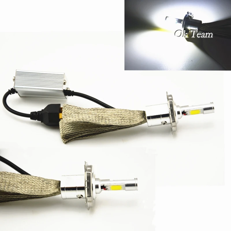 

2pcs H4 LED 30W 6000K 12V/24V 3600LM Car Xenon White Headlight Lamp High Low Kit Globes Bulbs LED Headlight Conversion Kit