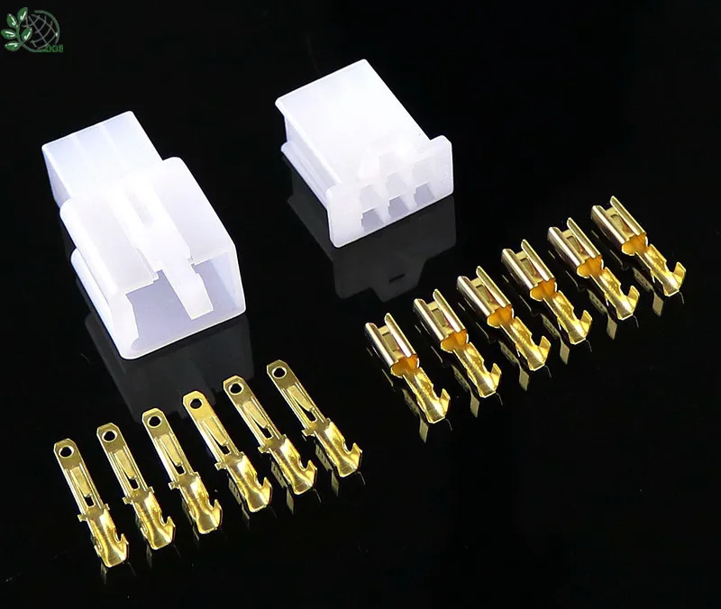 5 set/lot  6 pin 2.8mm Automotive electrical wire auto/car 2.8 Connector for E-Bike,Automobile,Motorcycle etc.