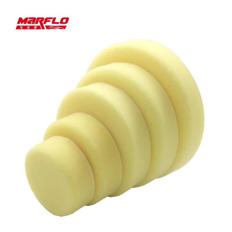 Marflo Sponge Polishing Pad Dual Action Buff Heavy Medium Fine Grade 180mm 150mm 125mm 100mm 80mm