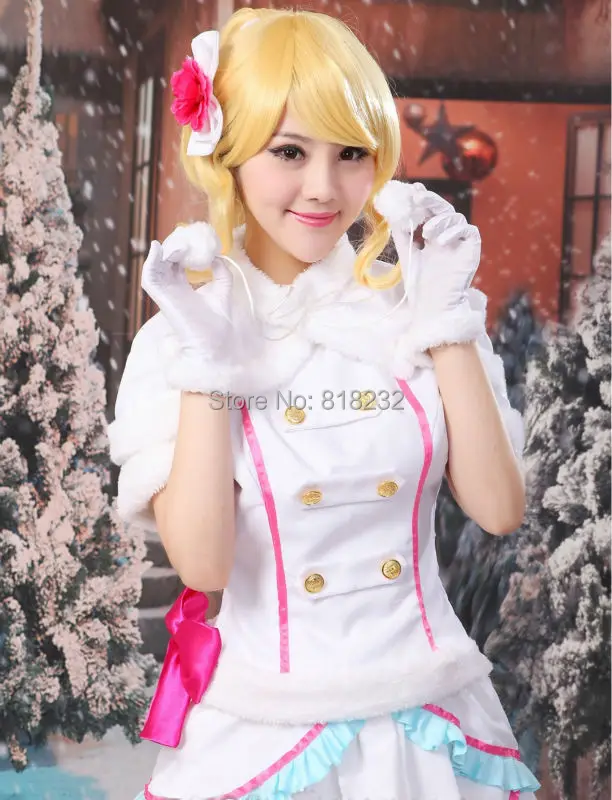 Love Live Snow Halation Eli Ayase Dress Uniform Outfits Anime Customize Cosplay Costumes image 3