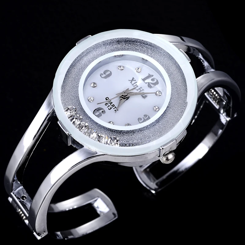 Luxury Women bangle watches quartz fashion bracelet watch crystal stainless steel brand xinhua casual clock wristwatch relojes