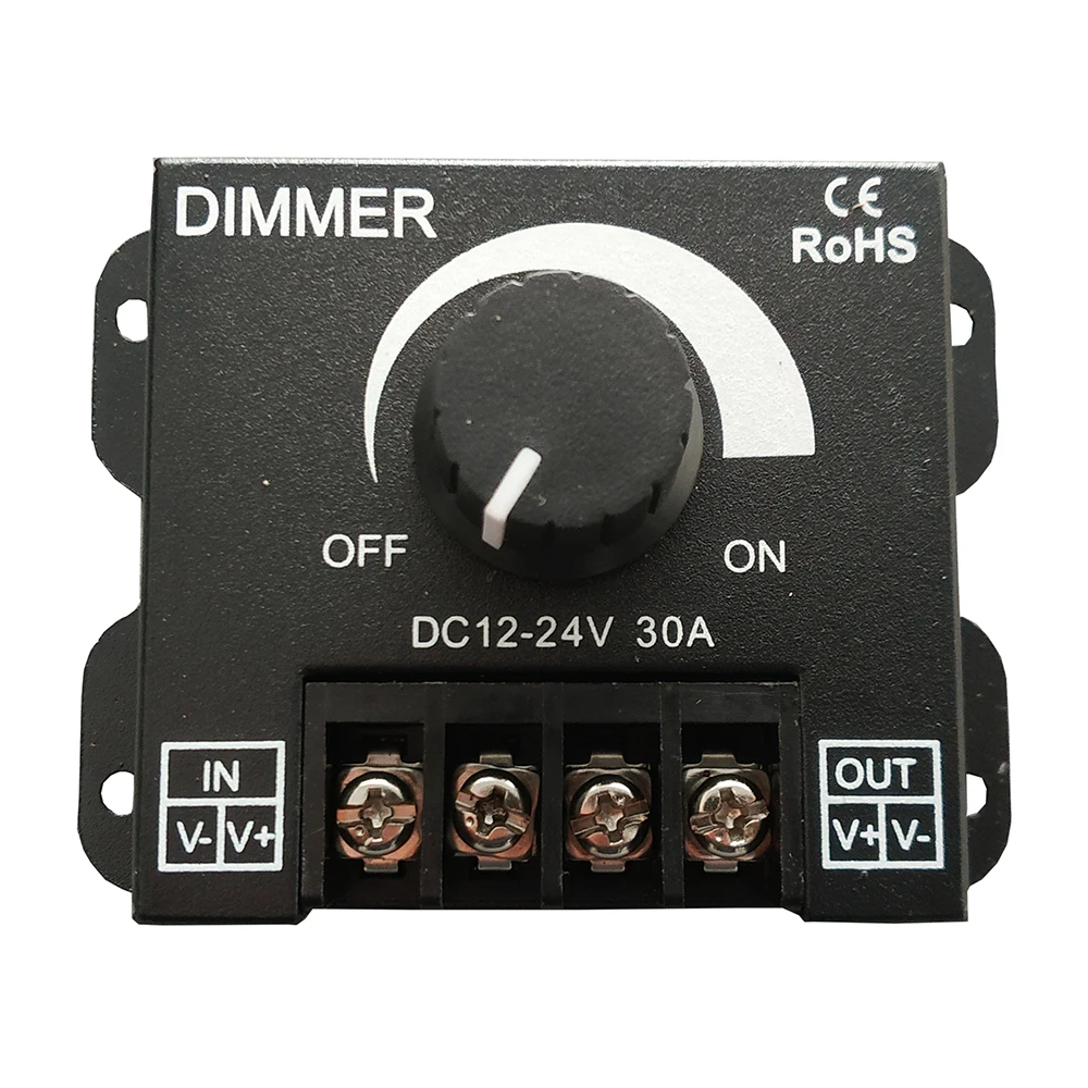 

Dimmer LED Module DC 12V 24V 30A 360W Adjust Brightness LED Strip Driver Single Color Light Power Supply Controller 2835 Dimmers