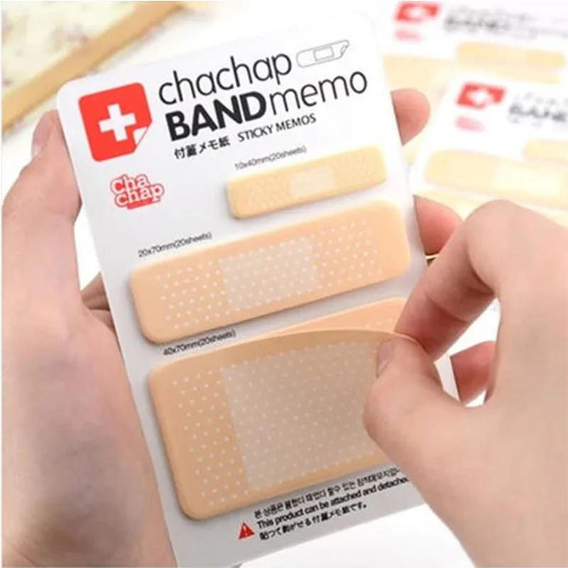 40 pcs/lot Creative Band Aid shape memo pads sticky note stikcers for students Korean stationery office school supplies