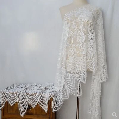 Width 63 cm High-end Clothing Lace Unilateral Fringed Openwork Skirt Lengthening Wedding Dress Accessories