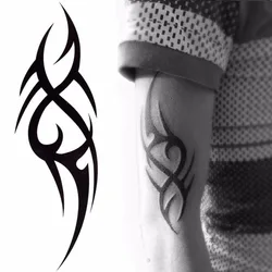 Autocollants de tatouage temporaire 3D élégant pour homme, demi-manche, Totem pour bras, Art corporel, outils de beauté pour garçon