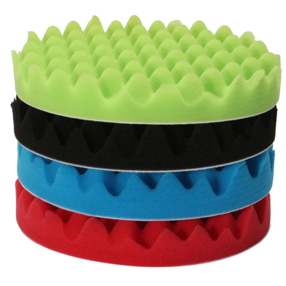 Set di Kit di tamponi per lucidatura a spugna da 4 "3/4/5/6/7" di qualità professionale per lucidatore per auto