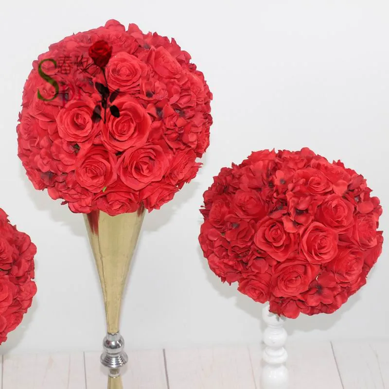 

SPR 30cm/35cm/40cm/50cm dia.wedding occasion artificial wedding table flower ball centerpiece decoration stage arch floral