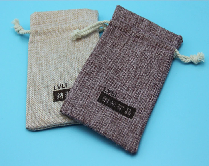 

100pcs/lot CBRL jute bags, jute pouch, linen pouch for accessories/Ipad,Various colors,size customized,wholesale