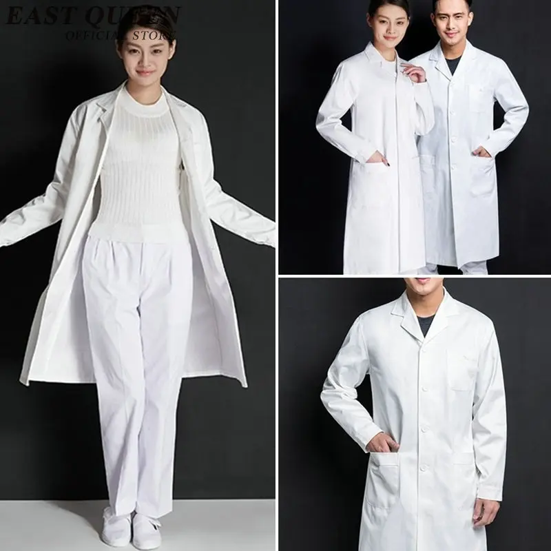 Lab coat women men new lab supplies white lab coat medical uniforms male female fashion long sleeve NN0299 C