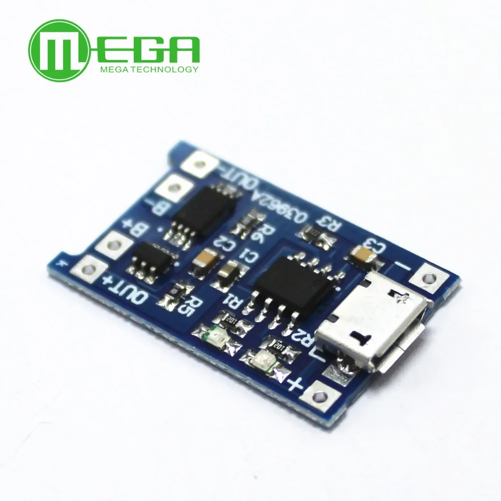 New 5V 1A Micro USB 18650 Lithium Battery Charging Board Charger Module+Protection Dual Functions