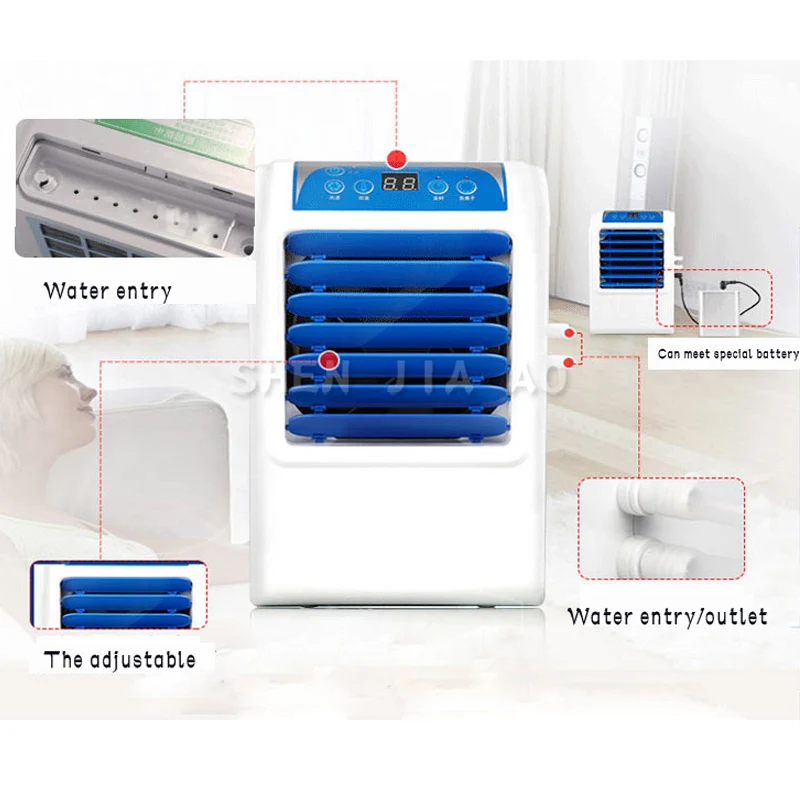 Colchão de ar condicionado pequeno 6w, para casa, refrigeração, aquecimento e resfriamento, água condicionada, 1 peça