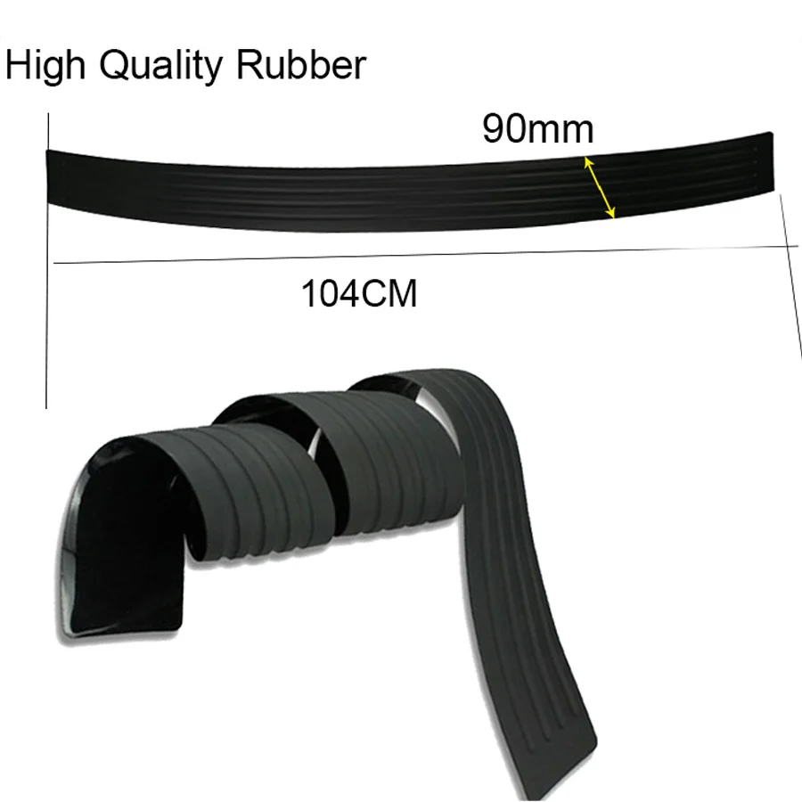 104cm PVC Car Styling Rubber Rear Guard Bumper Protector Trim Cover Protection for ford edge  2018 honda accord accessories