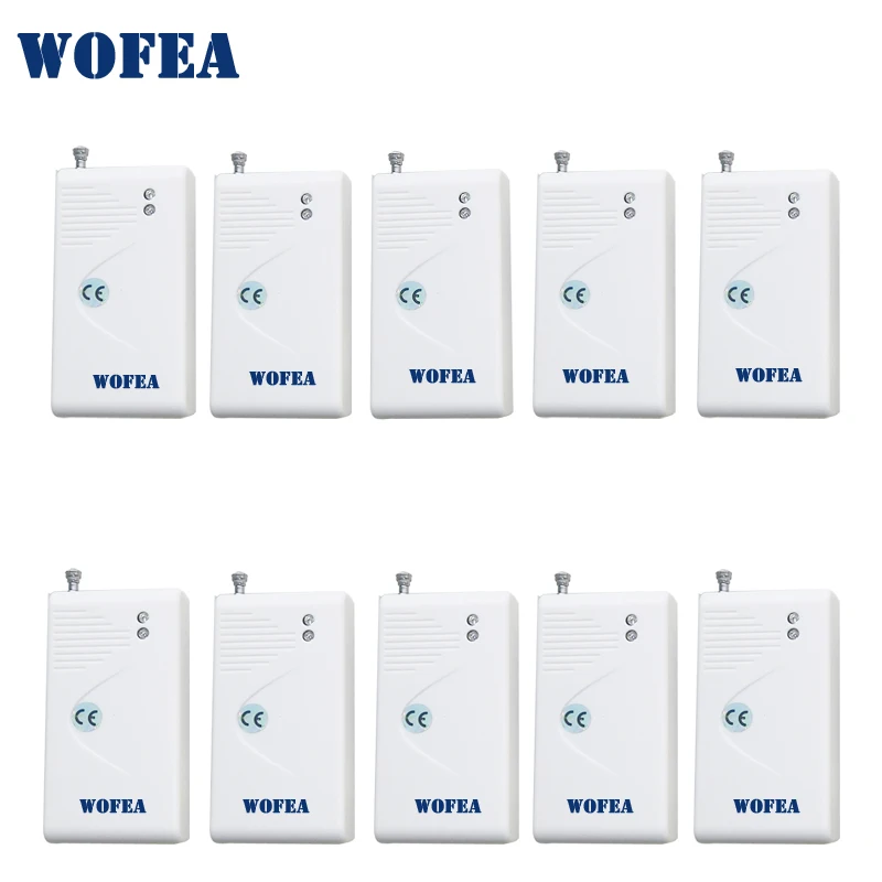 Wofea wireles sensor de vibração detector de choque 10 pçs/lote frete grátis 433mhz