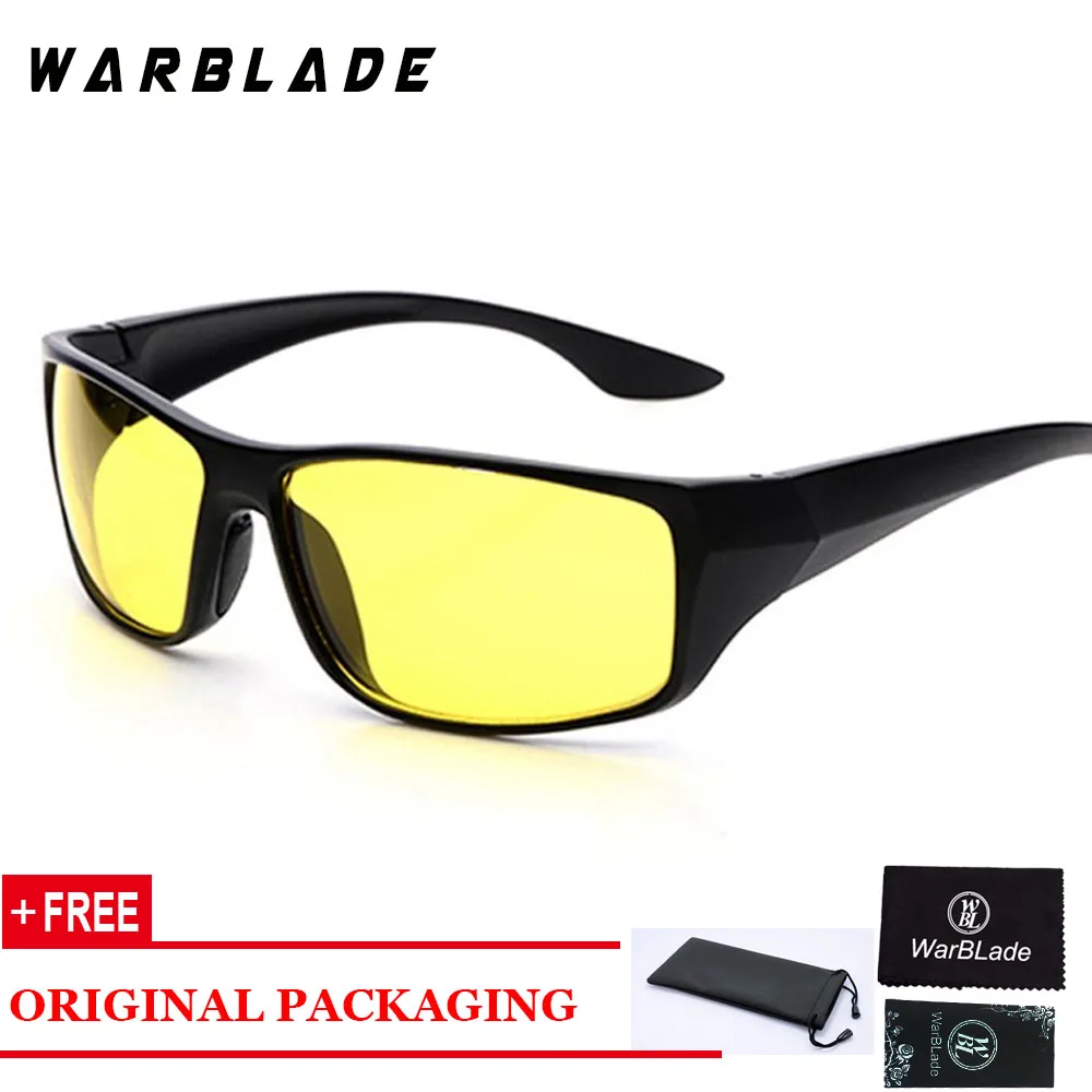 

WARBLADE Brand Night Vision Sunglasses Men Driving Sun Glasses For Women Hot Sale Quality Goggle Glasses Men 2022 Yellow Lens