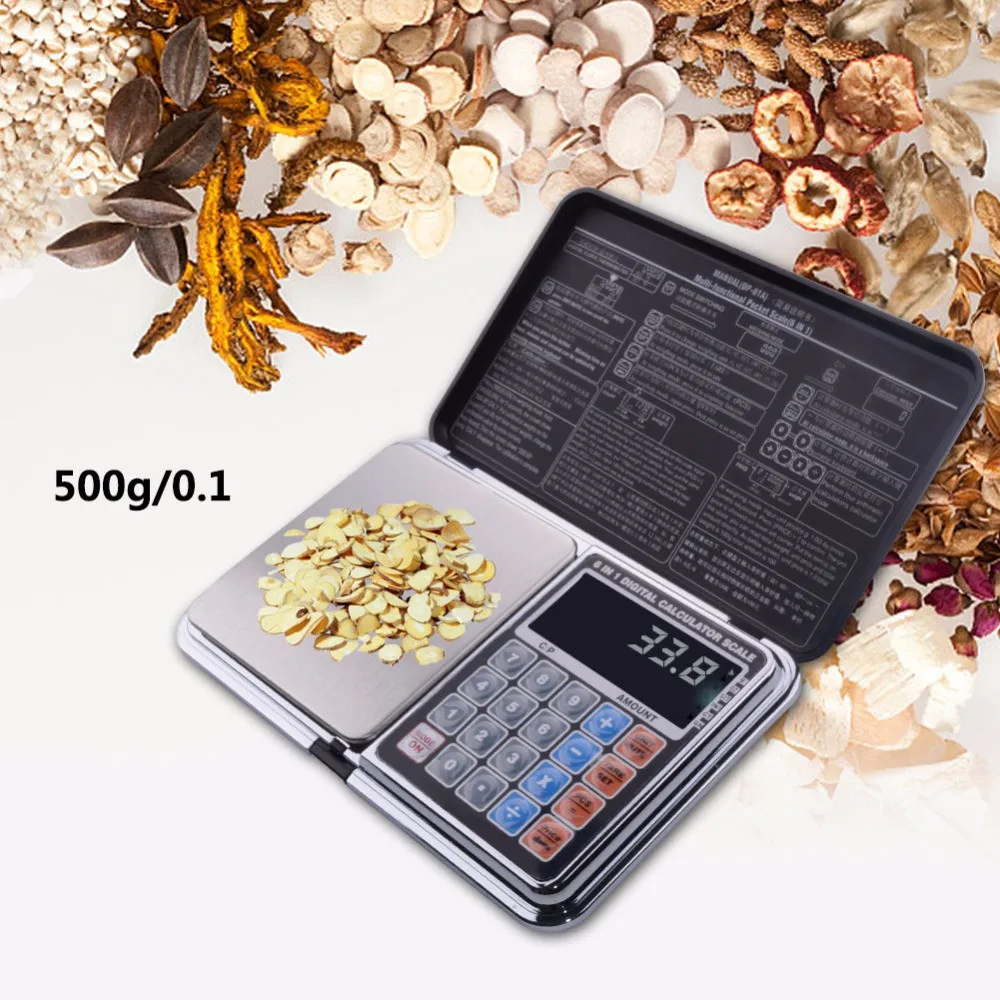 

500/0.01g Digital Pocket Scale High Precision with Pieces Counting-Calculator Jewelry scale