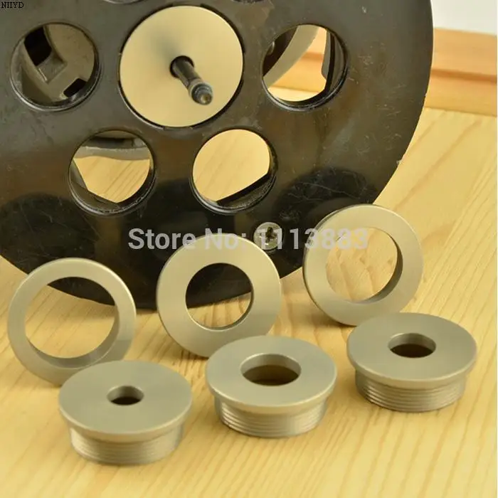 7PCS Zero Clearance Router Ring Set + 2PCS Locknuts