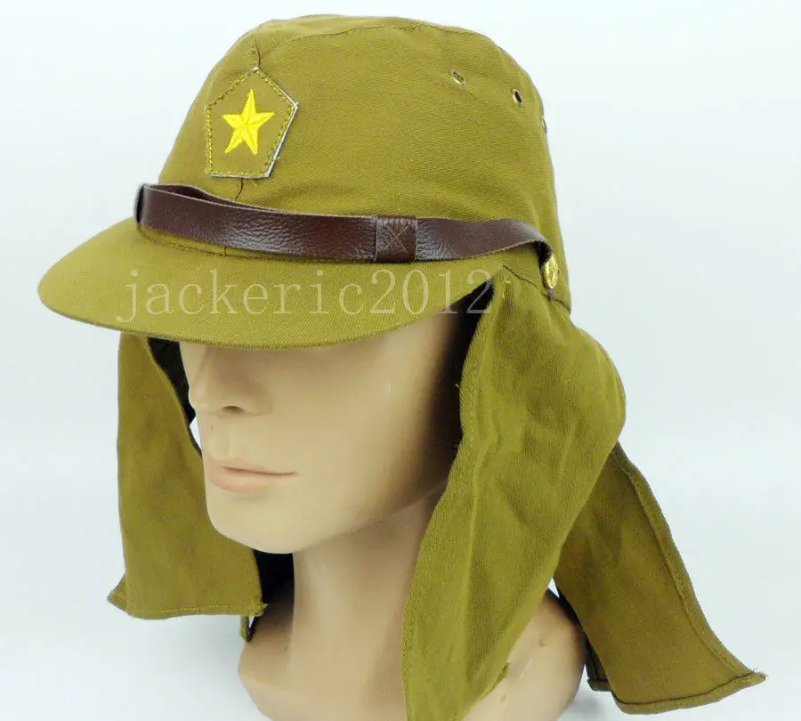 WWII WW2 JAPANESE ARMY HELMET WITH HELMET COVER CAMOUFLAGE NET CAP HAT SET