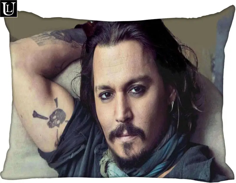 

Прямоугольная наволочка на заказ Johnnny depp, размер 45x35 см (одна сторона), наволочка из полиэстера и хлопка с принтом на заказ, больше размер