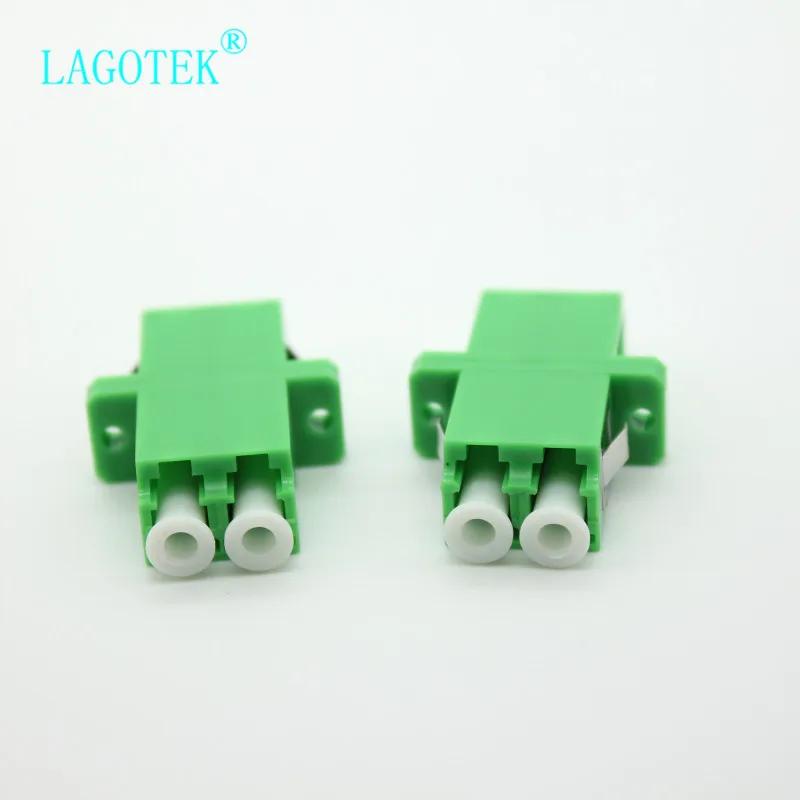 25/50/100/200Pcs LC APC Duplex single-mode Fiber optic Adapter LC Optical fiber coupler LC APC Fiber flange LC connector