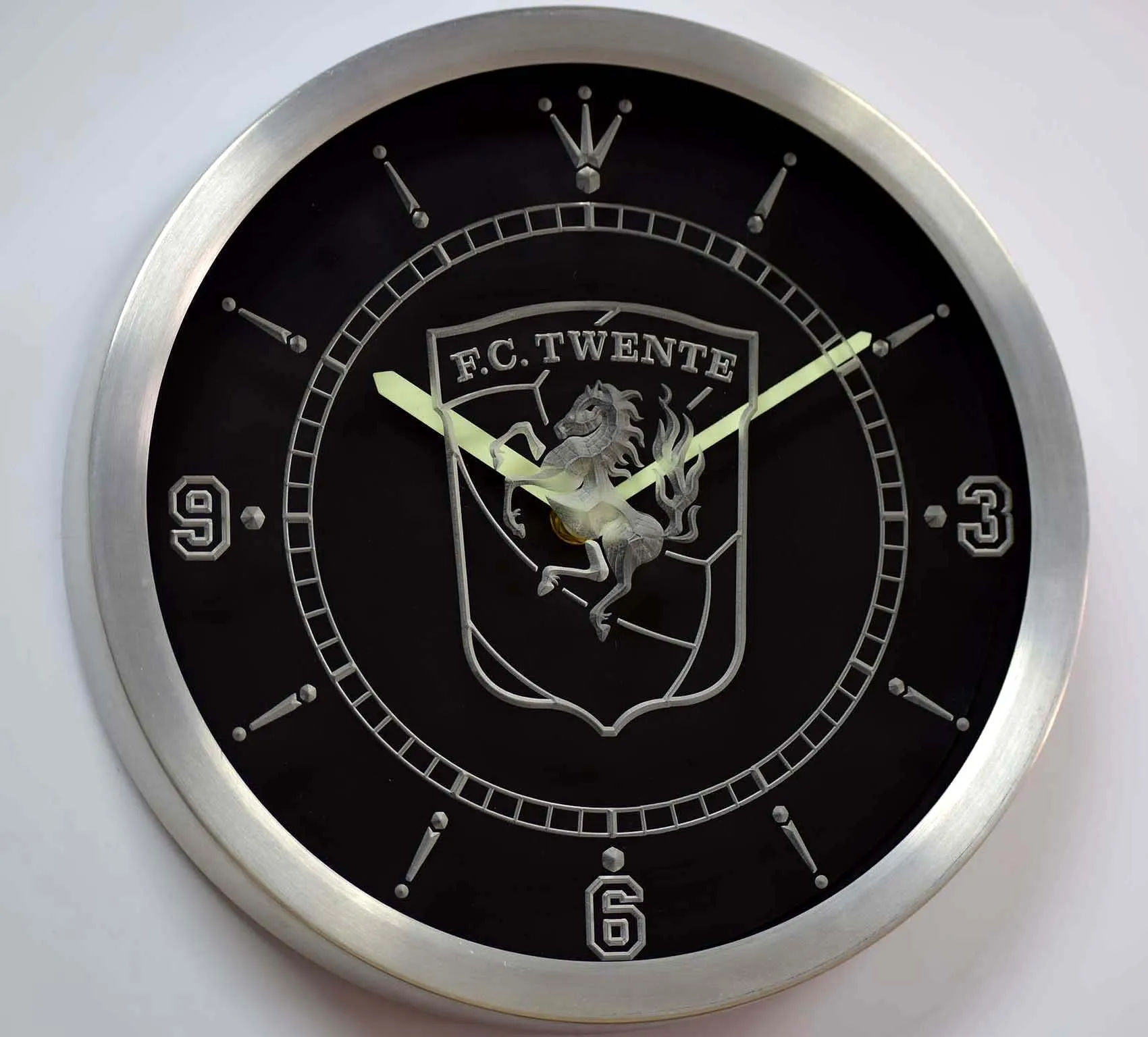 nc1005 FC Twente Enschede Eredivisie Neon Light Signs LED Wall Clock