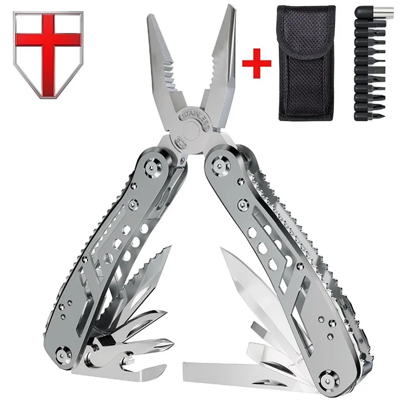 

EDC Survival Multi tool Knife Outdoor Swiss Army Tools Pocket Folding Pliers Knife Bottle Opener Keychain for Camping Hiking