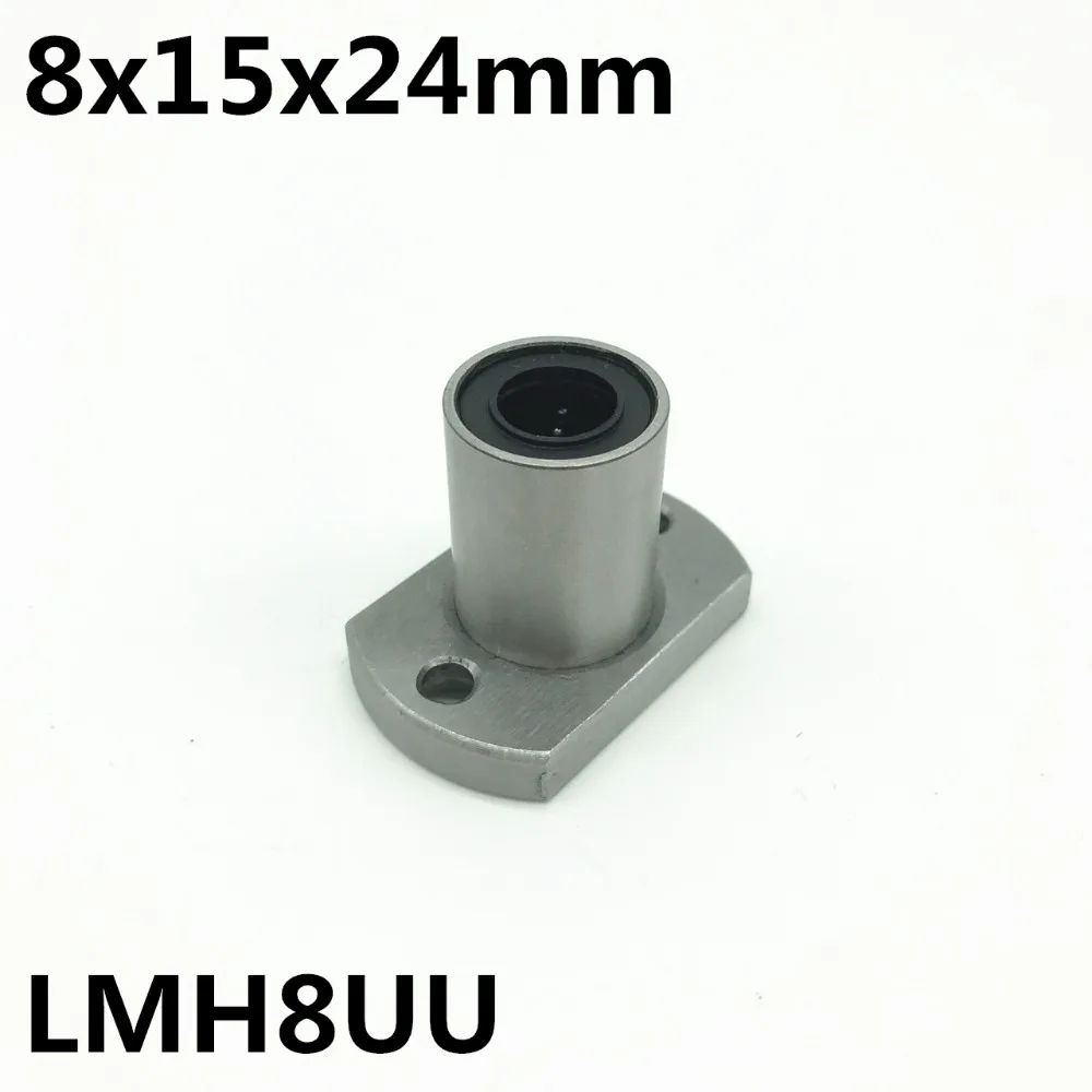 2pcs LMH8UU 8mm flange linear bearing LMH8 8x15x24 mm