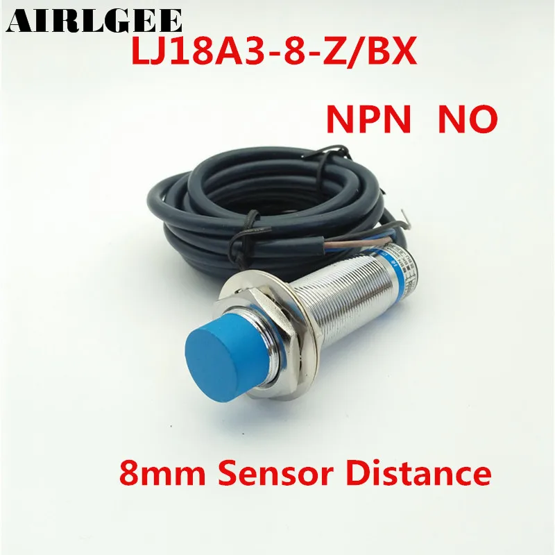 LJ18A3-8-Z/BX NPN NO 8mm Detect Distance Approach Inductive Proximity Sensor Switch DC 6-36V