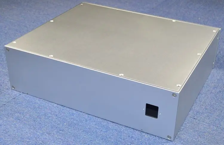 WA139 Silver Full aluminum amplifier chassis / Preamp chassis / tube / DAC / AMP Enclosure / case / DIY box (430*120*358mm)