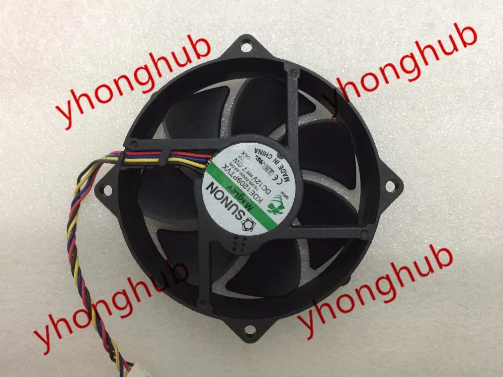 SUNON KDE1209PTVX 13.MS.B3035.AF.GN DC 12V 7.0W 4-wire 92x92x25mm Server Round Fan