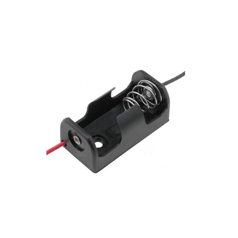 1 قطعة/الوحدة ليثيوم أيون 14250 1/2 AA صندوق تخزين البطارية حامل علبة 3.6 فولت AA1/2 حامل صندوق البطارية مع دبابيس PCB سلك يؤدي