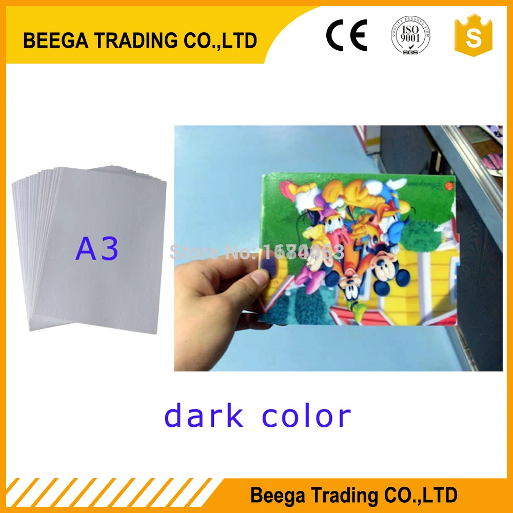 

T-shirt Dark Heat Transfer Paper 20sheets X A3 Iron On Inkjet T Shirt Heat Transfer Paper For Light Fabric Cloth