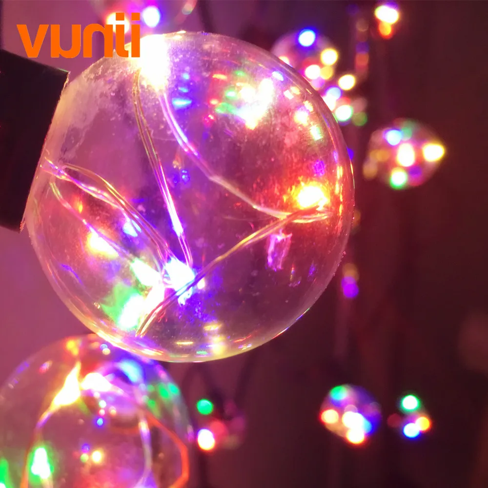 1M Retro Round G40 RGB Led String Light 30 Bulbs Guirlande Lumineuse Fairy Garland Light Waterproof for Wedding/Party/Xmas Decor