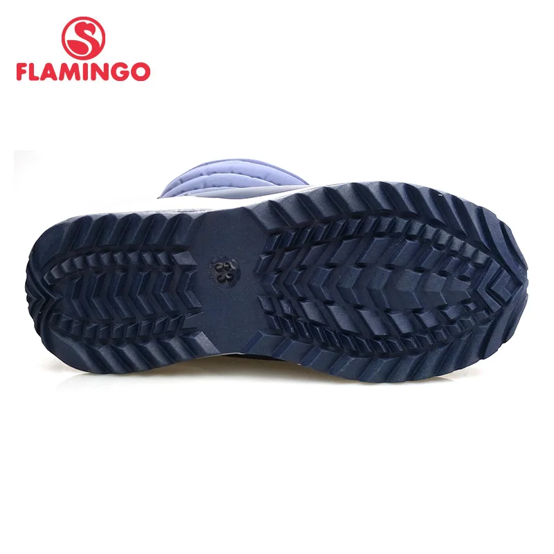 Flamingo lã à prova d' água manter aquecido inverno sapatos de alta qualidade botas de neve infantis antiderrapantes para meninos frete grátis