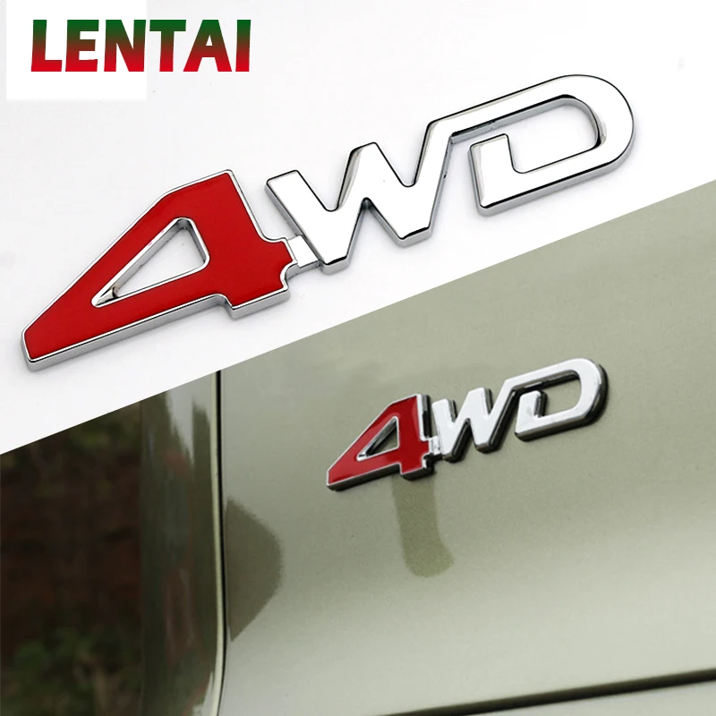 OVERE 1PC Auto Car 3D Metal Sticker 4WD 4X4 For VW Golf 4 7 5 MK4 Mazda 6 cx-5 Peugeot 206 207 208 508 Touareg Tiguan