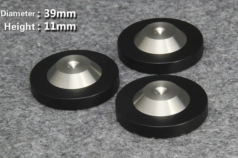 4pcs Speaker Subwoofer Amplifier Spike Base Pad Isolation Stand Feet Base Improve Sound 39mm