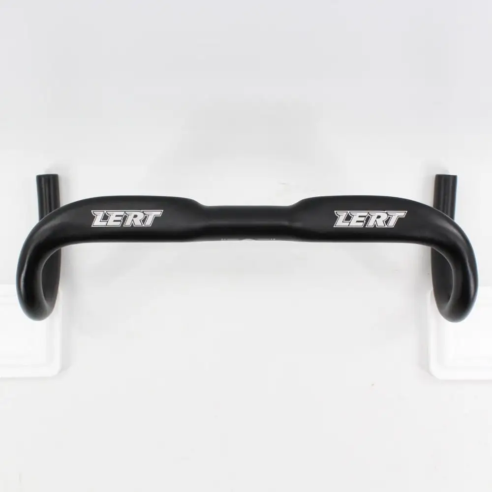 Road Bike Aluminum Alloy Handlebar Oblate Aero Bicycle Handlebar Road bent bars Matt Black 31.8*400 420 440mm New